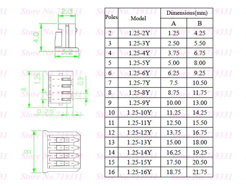 Jst Connector Chart