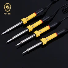 Пегаса 220V 30/40/50/60 Вт паяльная пайка ручки Карандаш инструменты с светодиодный индикаторы ЕС Вилки внешний Термальность