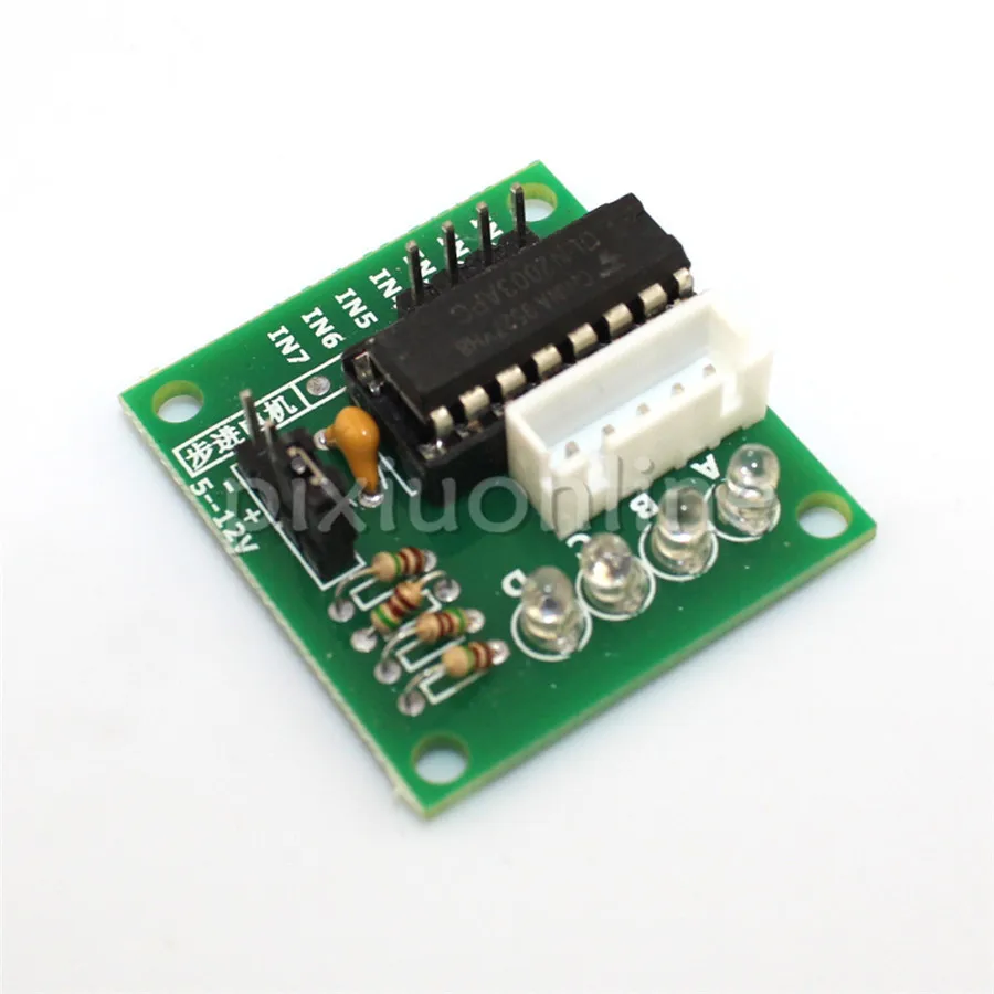 stepping servo motor controller pulse driven single axis control panel controller and relays and switches J530b ULN2003 5wire 4phase Motor Drive Board Stepping Motor Controller PCB DIY Circuit Making