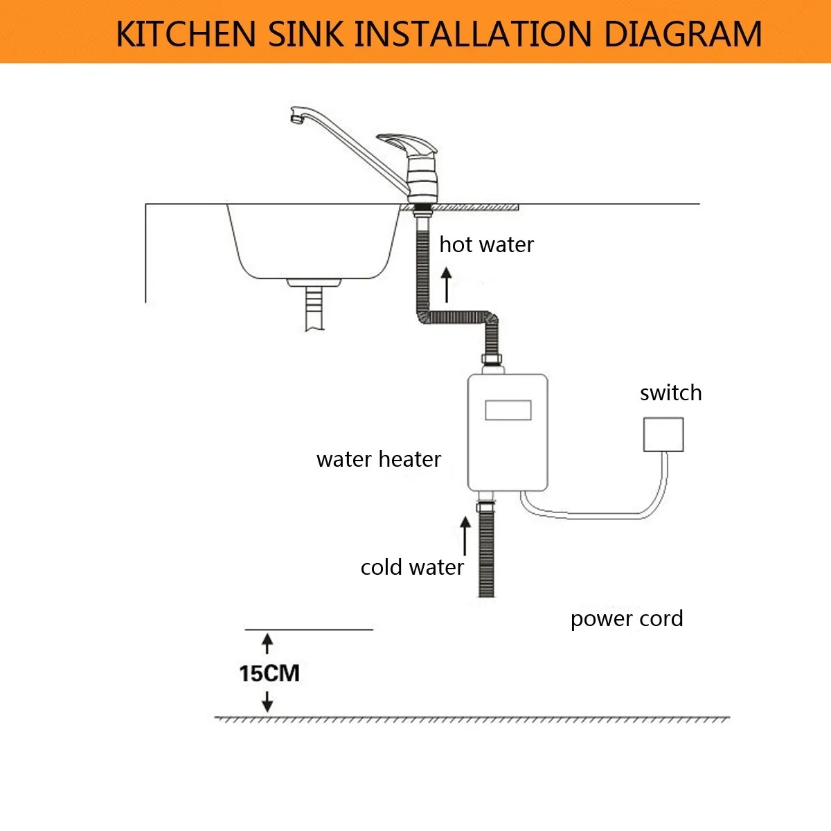 220 В 3800 Вт мгновенный Tankless Электрический нагреватель горячей воды Кухня быстрый нагрев душ нагреватели водопроводные ванная комната