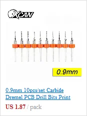 XCAN 10 шт HSS роторные заусенцы роторные инструменты подходят Dremel электроинструменты деревянные роторные напильники