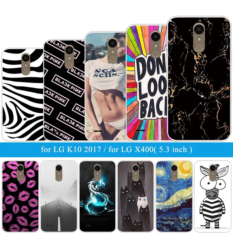 Phone Case For LG K10 2017 Soft TPU Silicon Zebra Back Cover Covers Bag Fundas | Мобильные телефоны и аксессуары