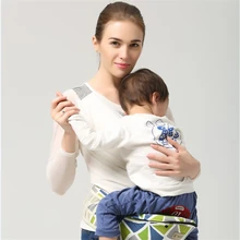 Sacs à dos Insérer Un Bébé Unique Tabouret 4-6 Mois Avant Carry 20 kg Coton Solide Une Épaule Transporteurs Des Tas de Transport Pour Un nouveau-né