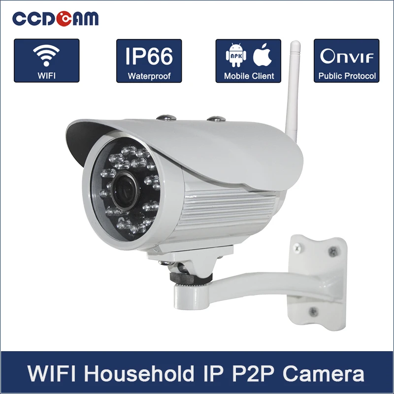 

CCDCAM WIFI Bullet IP Camera Waterproof 18LED IR Night Vision Outdoor Security Camera ONVIF P2P CCTV Cam with IR-Cut