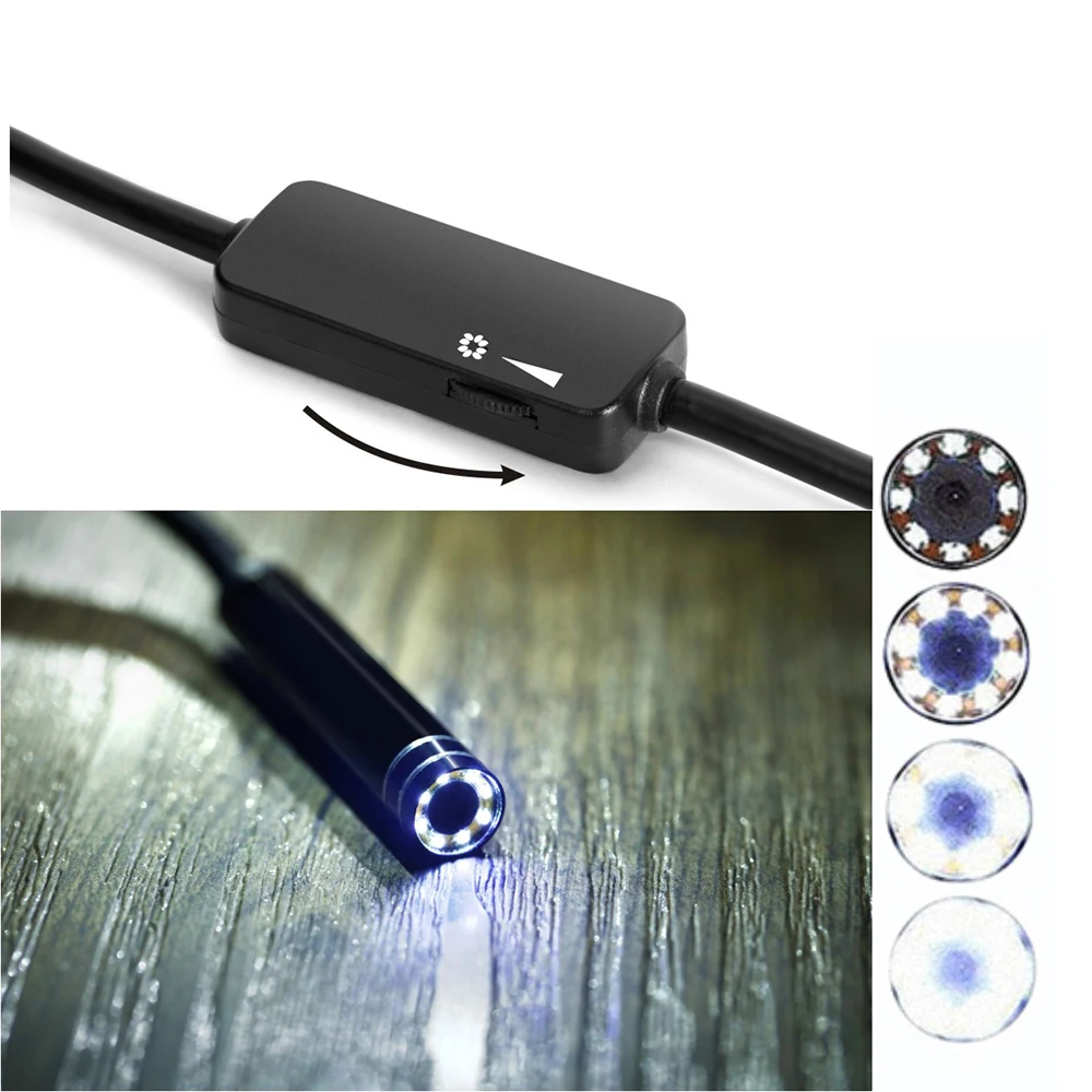 720P Type c Android эндоскоп камера для осмотра 8 мм 3 м 5 10 длина жесткий кабель змея Usb