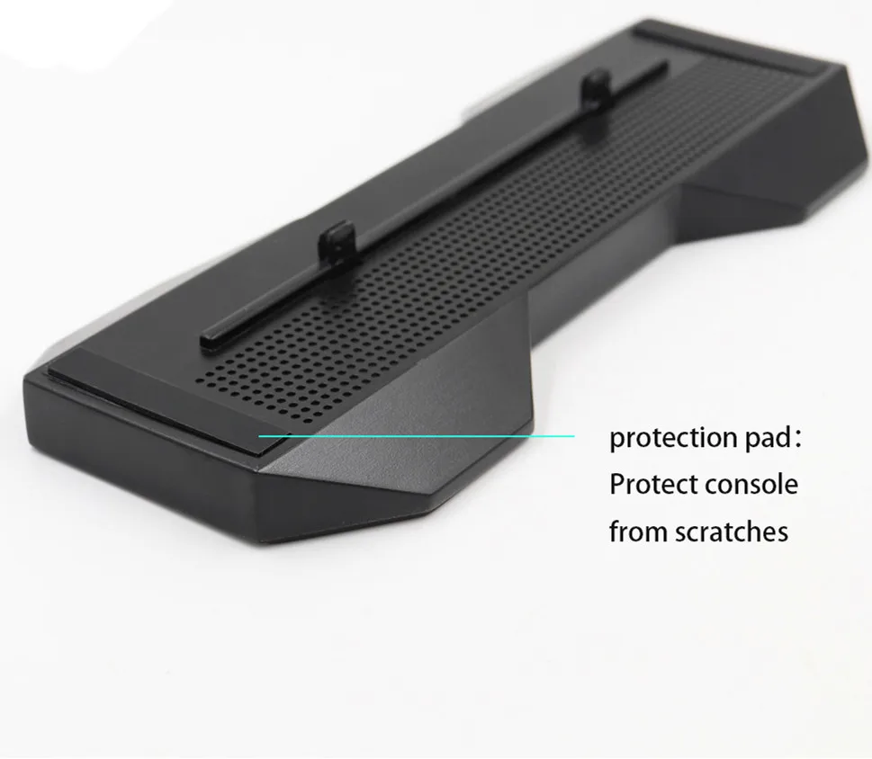Vertical Stand W/ Anti-slip mat Protection Pad Mount Bracket Support Base Holder For Xbox One X OneX Console+8 Controller caps