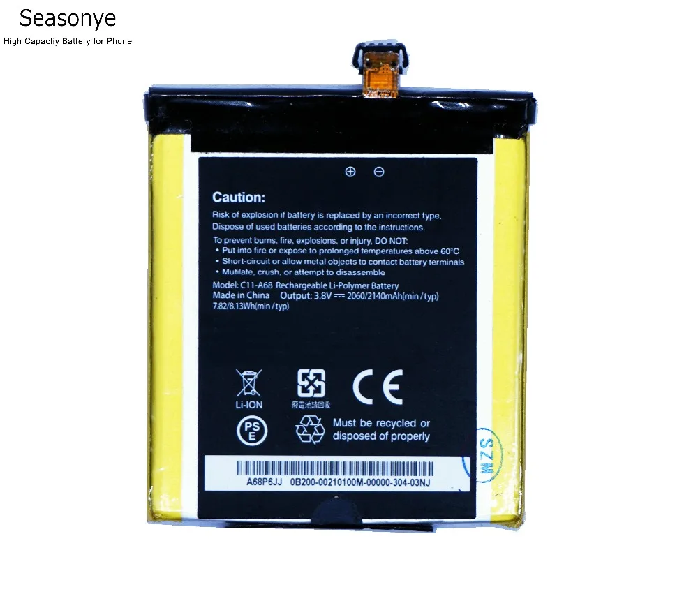 Запасные аккумуляторы для телефонов сезона 2140 mAh/8.13Wh C11-A68/C11A68/C11 A68 для ASUS Padfone 2 PadFone2 A68 A 68