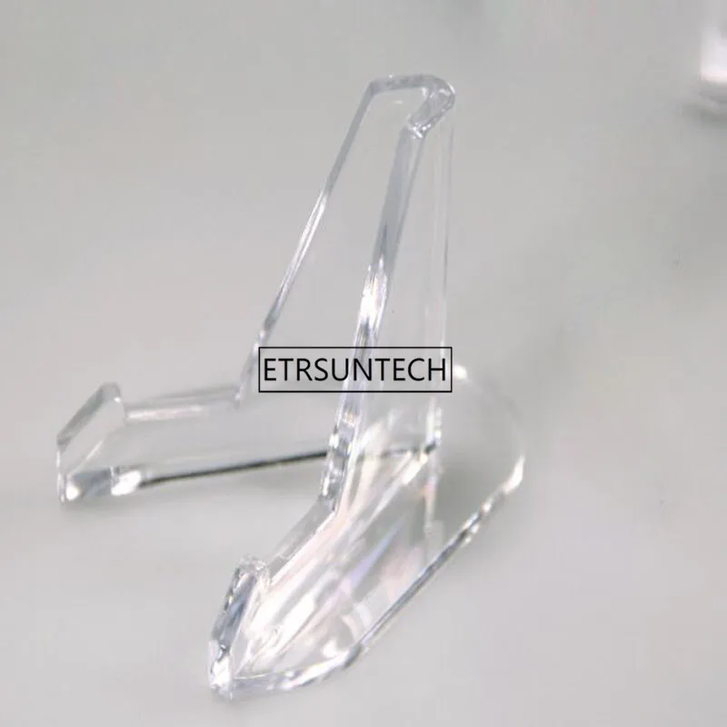 

100pcs Collectibles Coins Medals Badge Golf Post Card Easels Clear Acrylic Mini Display Holder Show Stand Exhibit Mount