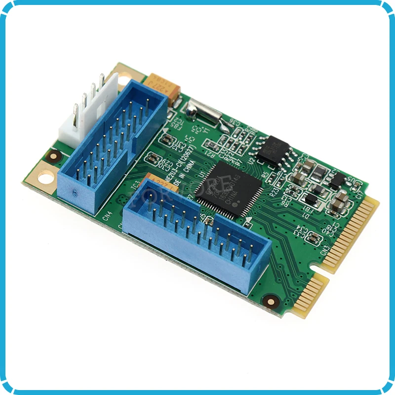 Mini PCIe на 4 порта USB 3 0 адаптер для mini ITX мини PCI express 2 porst 19 20 Pin Коннектор с 19pin женский