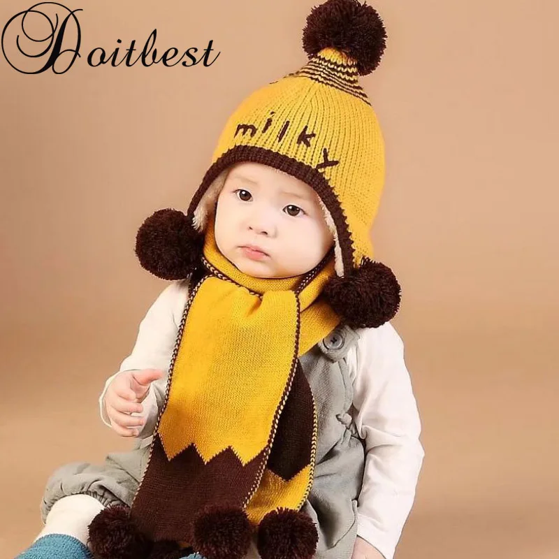 Doitbest от 6 месяцев до 3 лет модель 2018 года корейские вязаные шапки для мальчиков