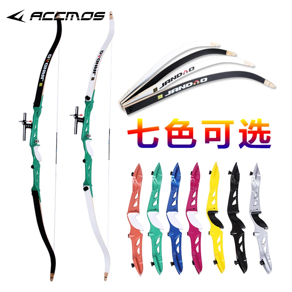 

66" 68" 70 " Recurve Bow With Aluminum Alloy Handle and Maple Limbs Draw Weight 18-40 lbs For Both Right and Left Hand Sports
