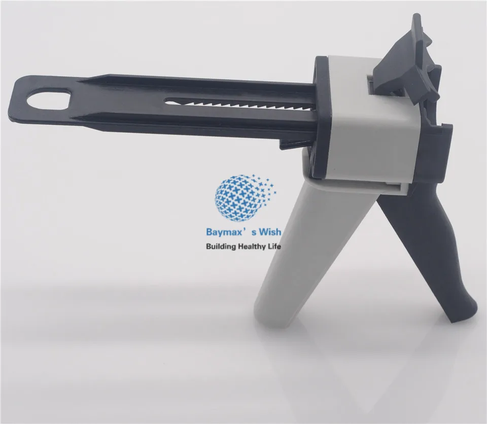 1Pc Dental Lab 1:1 50ml Impression Mixing Dispensing Dispenser Gun Ratio | Красота и здоровье