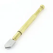 UXCELL Горячая 10-20 мм золотой тон Hangrip карандаш подача масла разработан инструмент для резки стекла