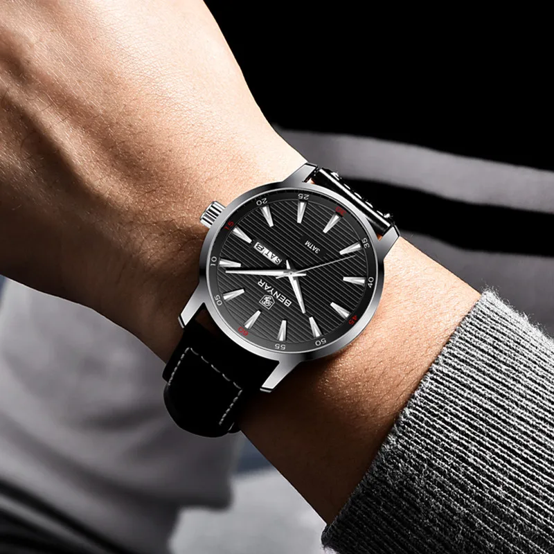 BENYAR Fashion Mens Watches Top Brand Luxury Quartz watch men Sport Waterproof Military WristWatch