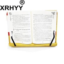 XRHYY бамбуковый регулируемый держатель для книг лоток для чтения стол Портативный прочный легкий книжный стенд книжные полки планшет для чтения