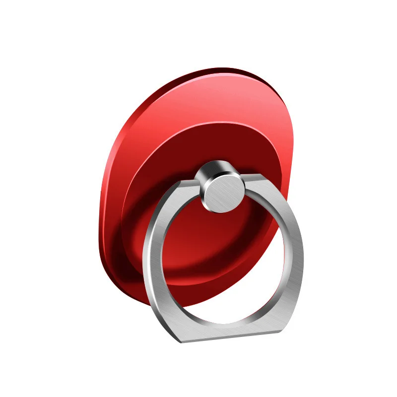 360 градусов палец кольцо держатель смартфона гнездо мобильного телефона Регулируемый держатель для iPhone samsung Автомобильный держатель Стенд ZSMZZY - Цвет: red ellipse
