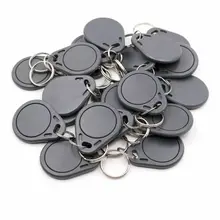 50 шт. RFID 125 кГц EM4305 EM ID перезаписываемый брелок для брелоков маркер брелок забавное кольцо для доступа Управление записываемых брелоков синий и красный цвета, желтый, черный