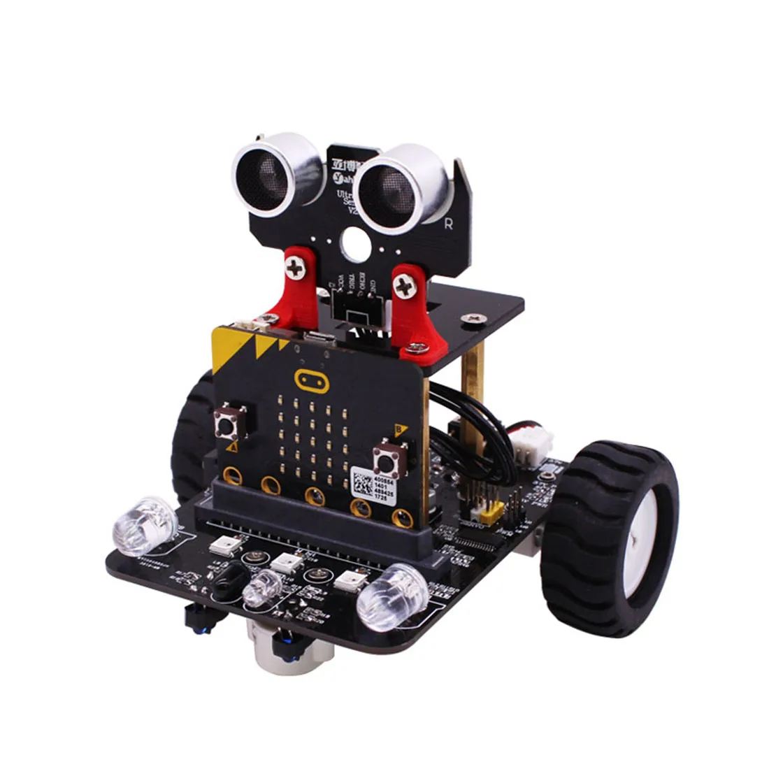 Модифицирующий Графический программируемый высокотехнологичный робот-автомобиль, модуль отслеживания игрушек, плата расширения, силиконовый защитный чехол для Micro: bit - Цвет: Without Mainboard