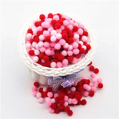 Мини Помпон 8 мм Pom Poms Ponpon многоцветные Pompony ремесла поставки DIY для детской игрушки швейные украшения для дома и свадьбы 20 г - Цвет: 010213 20g