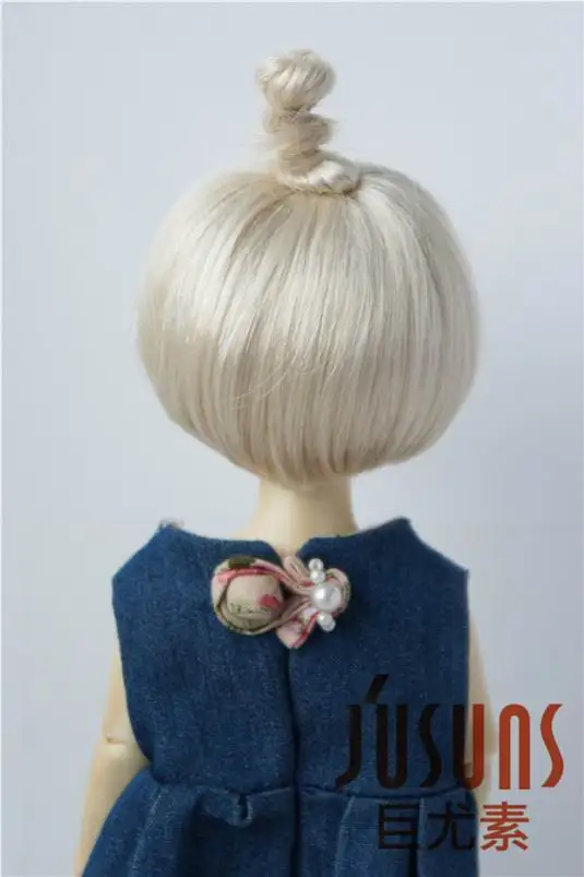 JD363 6-7 дюймов 16-18 см синтетический мохер кукольные парики 1/6 YOSD Updo BJD волосы