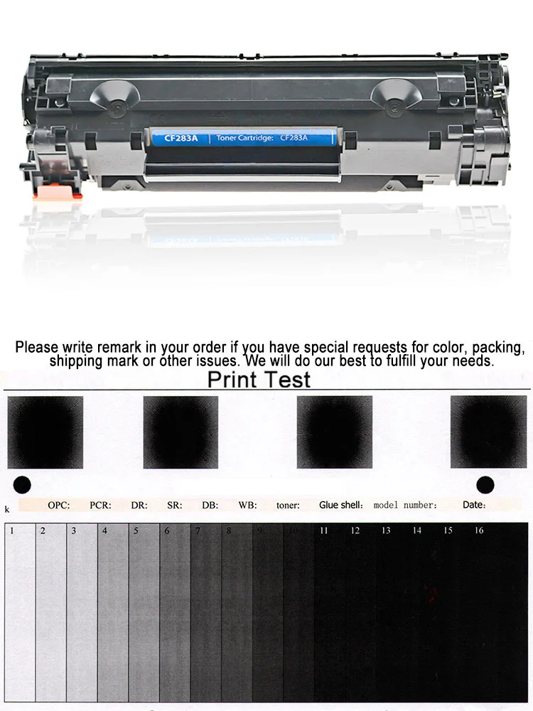 JIANYINGCHEN совместимый тонер-картридж CF283A Замена для hp LASERJET M25NW 125RNW 1 шт