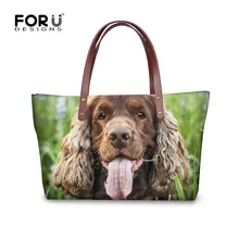FORUDESIGNS/3D кокер-спаниель повседневные сумки с принтом для леди Bolsa Feminina сумка через плечо с животными через плечо сумки-мессенджеры