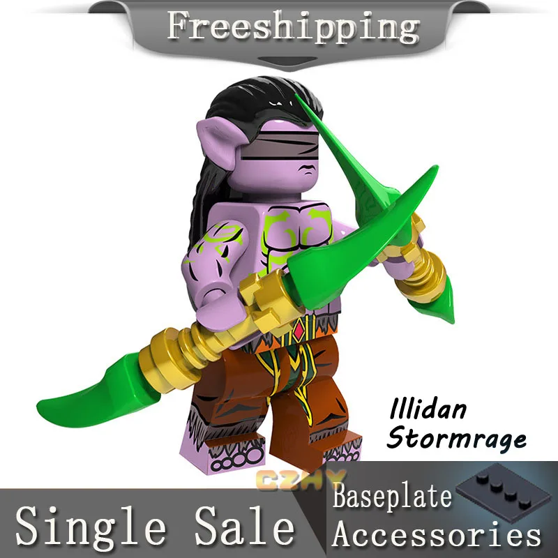 

Illidan Stormrage Blocks Toys Anduin Wrynn Vanessa Vancleef Jaina Rexxar Medivh Thrall Sylvanas Pop Figures Toys PG1366