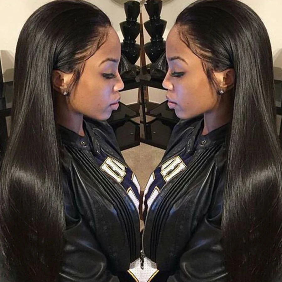 Peruvian Virgin Hair Straight 4 Bundles Peruvian Straight Virgin Hair 7A Unprocessed Virgin Human Hair Peruvian Straight Hair
