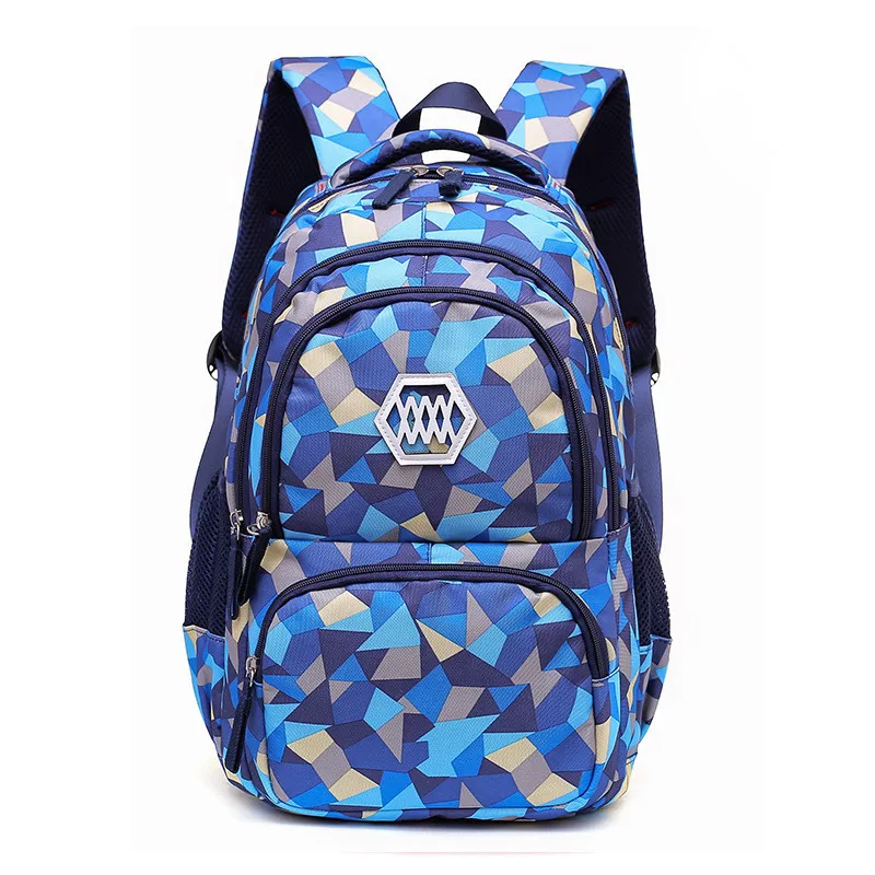 blue small Горячая новинка детские школьные сумки для подростков мальчиков и девочек большой вместительный школьный рюкзак Водонепроницаемый ранец Детская сумка для книг mochila - Цвет: blue small