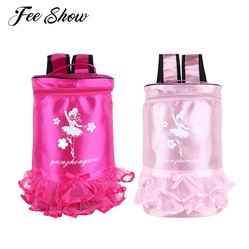 Fashion Kids Girls Adorable Ballet Dance Bag Backpack Ballerina Dancing