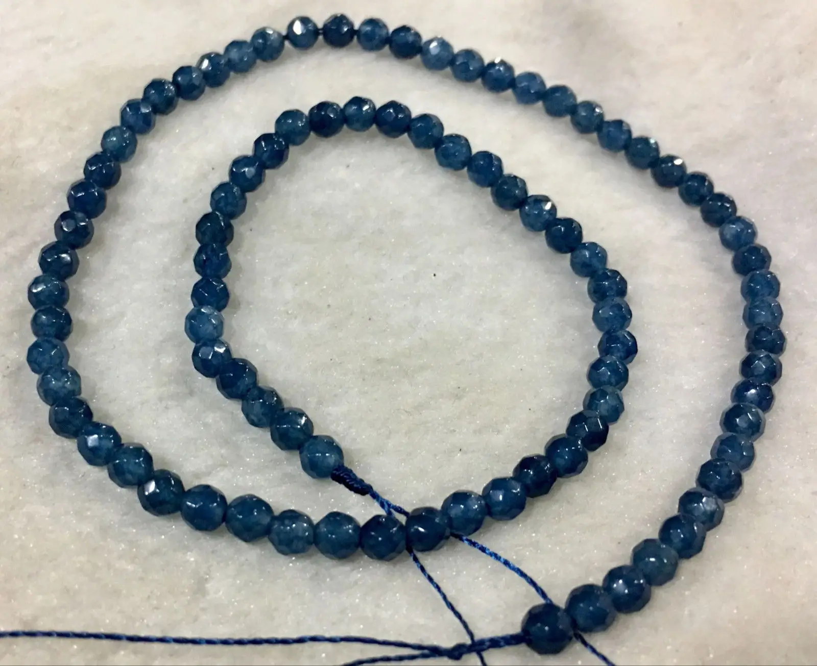 6mm Blue Aquamarine Faceted Roundel Gems Beads Necklace 925 Silver Clasp AAA 6mm Blue Aquamarine Faceted Roundel Gems Beads Necklace 925 Silver Clasp AAA