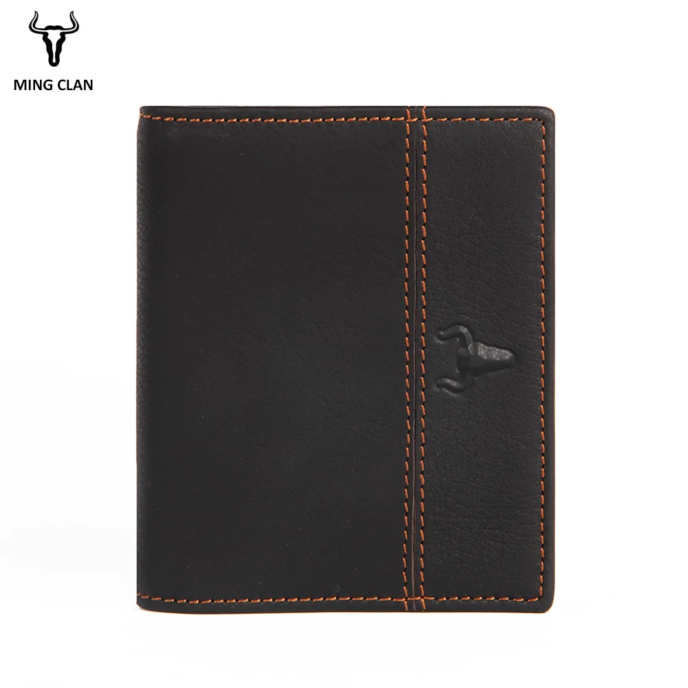 

Mingclan Vintage Men Leather Brand Luxury Wallet Short Slim Male Purses Money Clip Credit Card Dollar Price Portomonee Carteria