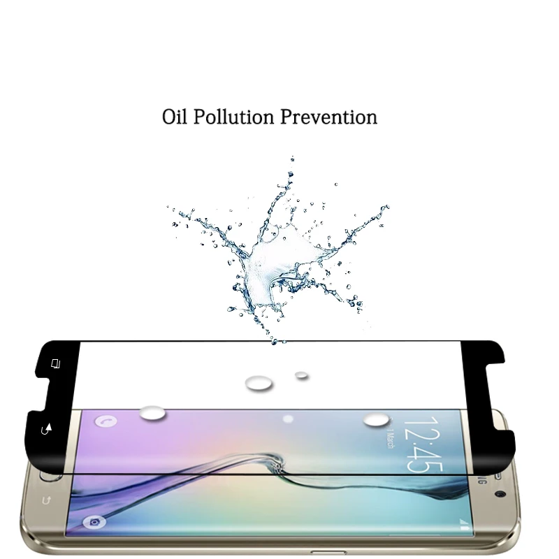 Закаленное стекло для Samsung S6 EDGE SM-G925F G9250, полное покрытие, изогнутая 3D пленка, защитная пленка для экрана с инструментами для очистки (art.: 7a74e7e01) - 7a74e7e01