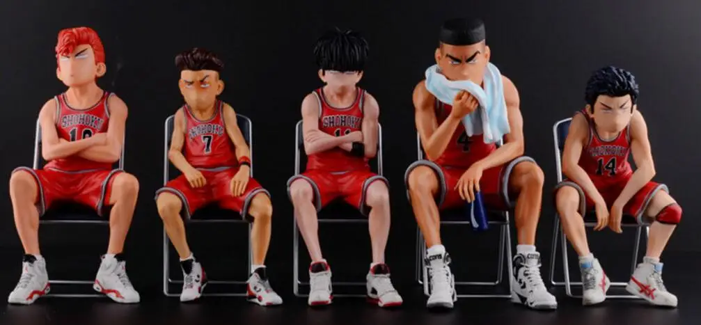 

15-17cm Japanese anime figure SLAM DUNK Akagi Takenori/Miyagi Ryota/Mitsui Hisashi/Hanamichi Sakuragi/Rukawa Kaede