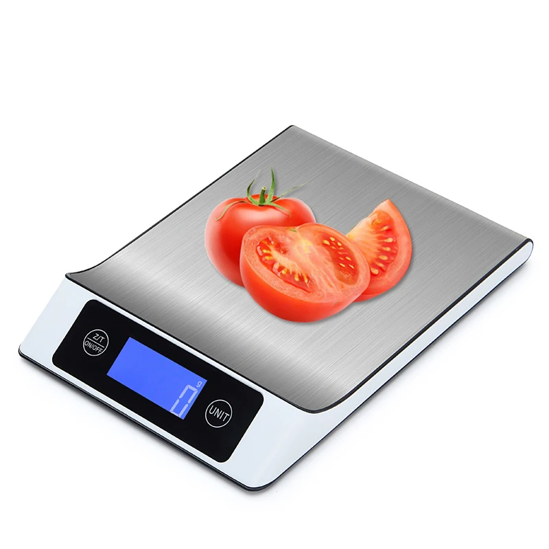 Luxury Stainless Steel Kitchen scales 15kg Food Diet Postal Digital