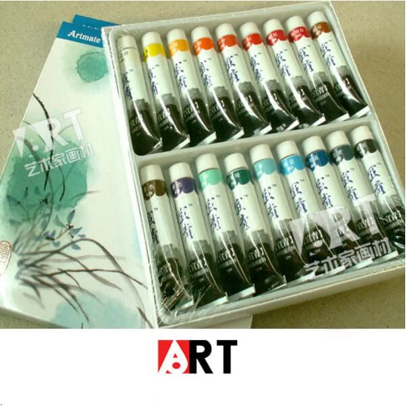 Китайская краска 12 мл цветов улучшенный продукт не тускнеет|watercolor paint set|watercolor