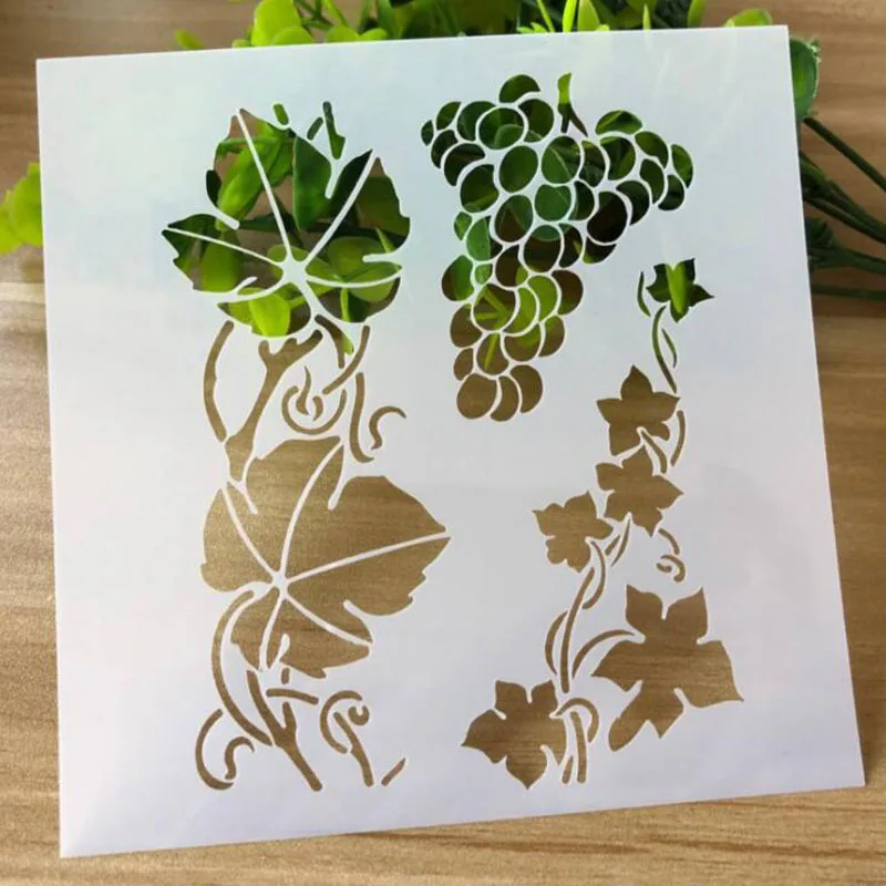 

Grape Teng Stencil For Drawing Template Scrapbooking Album Drawing Painting Mesh Bullet Journal Stencils For Paint Crafts Decor