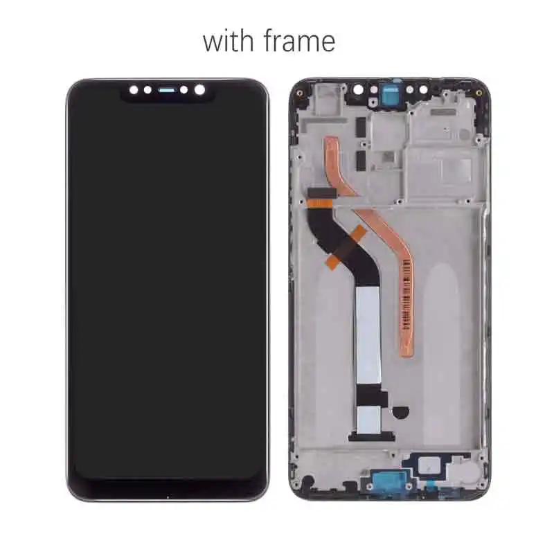 Дисплей для Xiaomi Pocophone F1 LCD в сборе с тачскрином на рамке 6.18'' черный