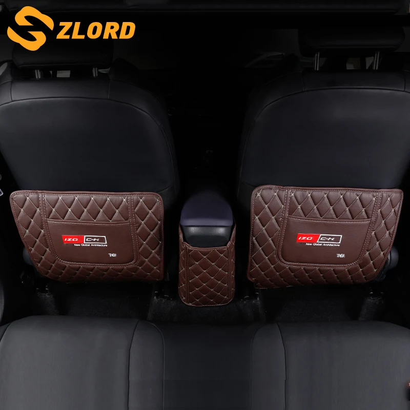 

Zlord Car Seat anti-kick pad rear row protection pad anti-dirty pad Car styling For Toyota C-HR 2016-2018 car Accessories