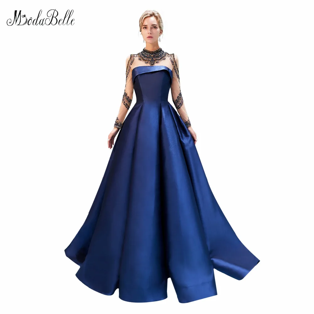 Modabelle Navy Blue Lange Mouwen Lange Prom Dresses Elegant Vestido De Festa Longo Bourgondië Arabisch Avondjurk Kaftan Dubai Modabelle Navy Blue Lange Mouwen Lange Prom Dresses Elegant Vestido De Festa Longo Bourgondië Arabisch Avondjurk Kaftan Dubai