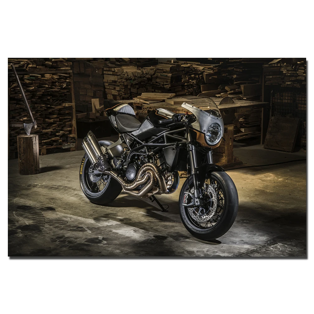 

Wall Art Picture Moto Morini Corsaro TI22 Poster Canvas Prints Framed Paintings for Living Room Decor B95