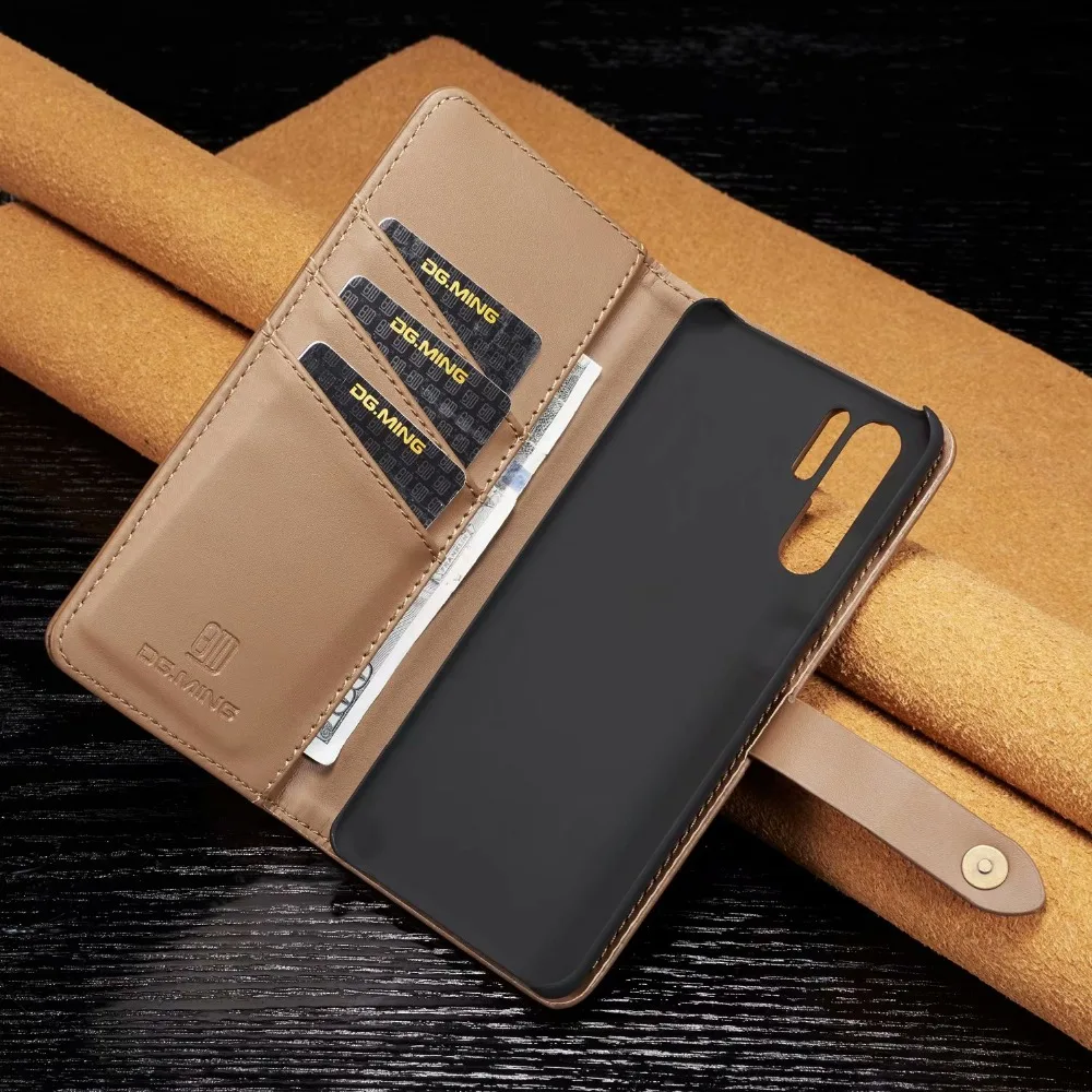 

P30 Split 2 in 1 Leather Wallet Flip Case for Huawei P30 Pro Lite Case Card Slot Hard Back Cover for Huawei P 30Pro P30 Pro Case