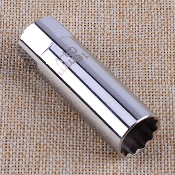 

12 Points 3/8" Drive Thin Walled Spark Plug Socket Removal Tool Remover Wrench 16mm Fit for BMW 3.0L Engines 2007-2017 2018 2019