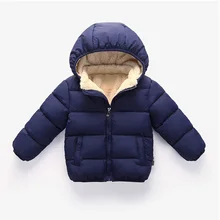 Зимние куртки для маленьких девочек и мальчиков детское стеганое утолщение Пальто Верхняя одежда для малышей Детские теплые куртки для девочек От 1 до 5 лет
