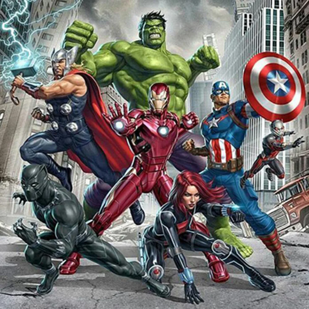 

Diy 5D Diamond Painting Cross Stitch Avenger Super Hero Diamond Embroidery Pattern Full Drill Mosaic Home Decor Gift Art L248