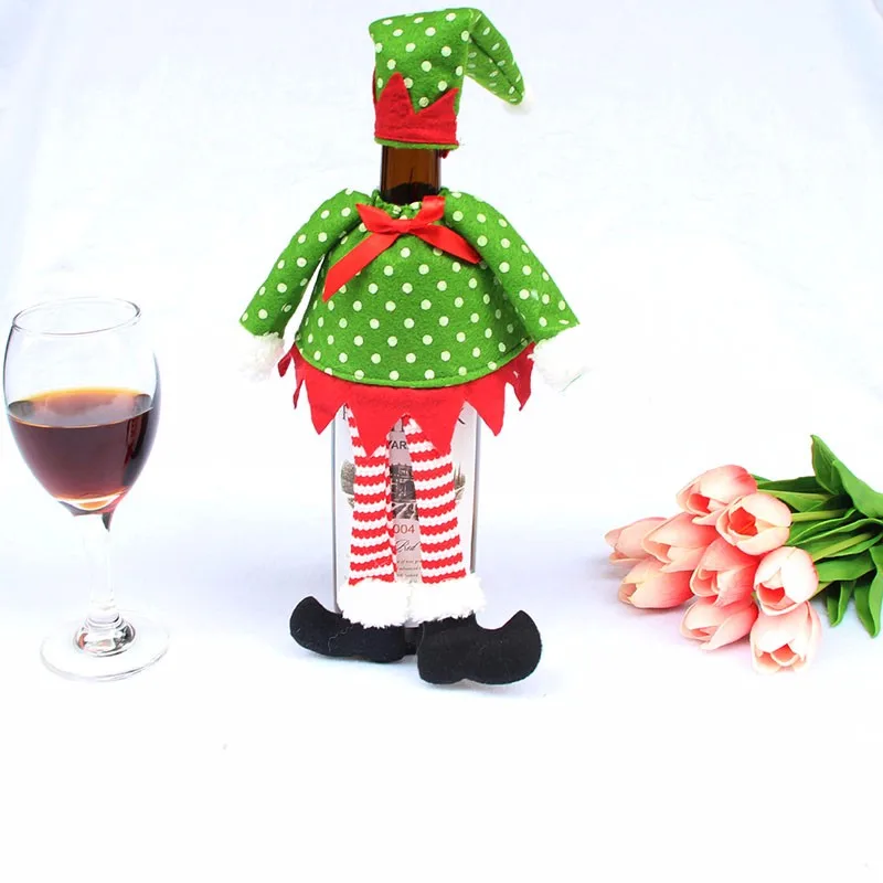 Christmas-Elf-Wine-Champagne-Bottle-Cover-Bags-Clothes-With-Hats-For-Home-New-Year-Party-Gift-Decoration-Dinner-Table-MR0023 (2)