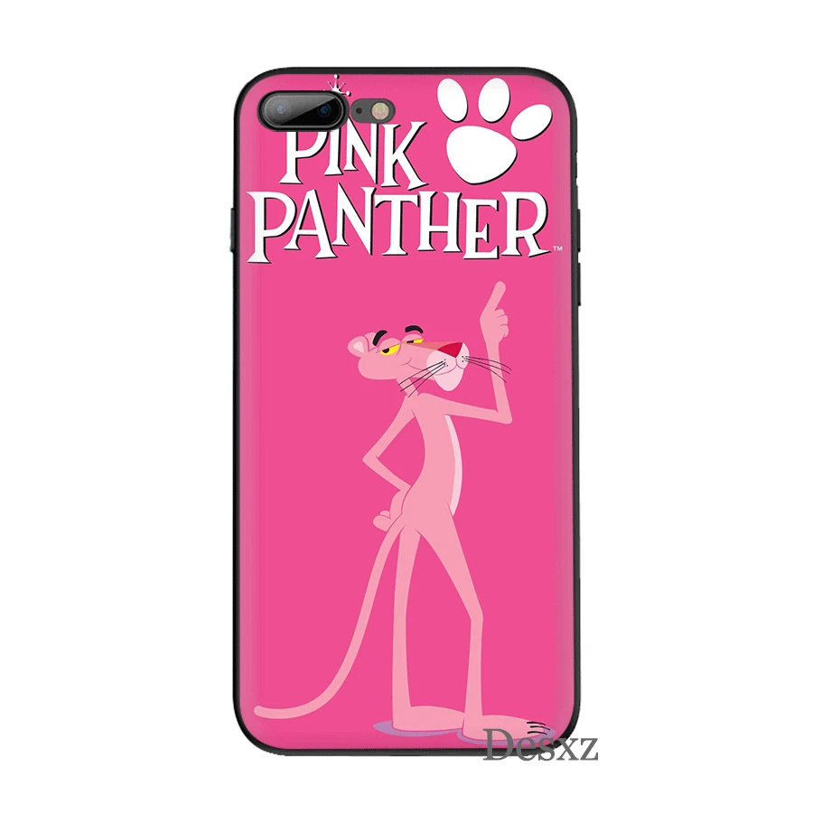 Чехол для мобильного телефона iPhone 11 Pro XR X XS Max iPhone 6 6S 7 8 Plus 5 5S SE чехол милый мультфильм Розовая пантера сумка корпус - Цвет: B6