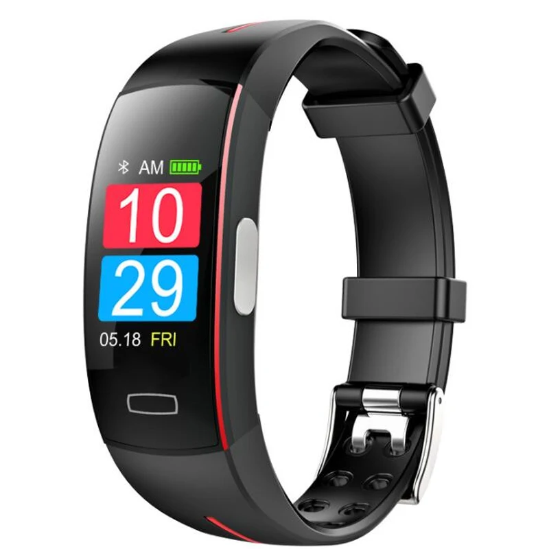 

screen smart bracelet plus real-time heart rate PPG + ECG ECG blood pressure detection IP67 waterproof Bluetooth smart watchDHL