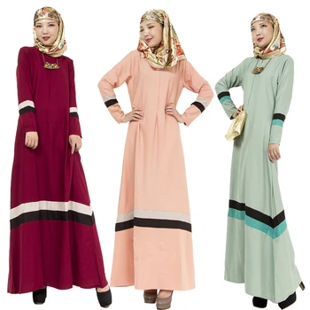 

Bubble Tea Women Muslim Long Dress Islamic Abaya Kaftan Dubai Turkish Malaysia Fashion Robe 3 Color Cocktail Evening Dresses