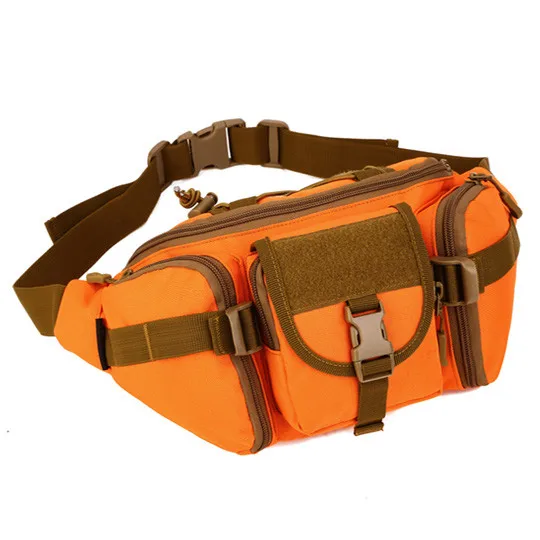 Тактическая поясная сумка, водонепроницаемая поясная сумка для походов, походных походов, походных походов, охотничьих сумок, армейская сумка с ремнем, военный рюкзак - Цвет: Оранжевый